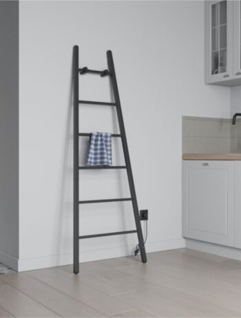 Instalprojekt - Elektrický sušiak ESCADA 2 - Farba radiátora - Čierna matná, Rozmer radiátora - 600 x 1600 mm, výkon 160 W RADESCE231