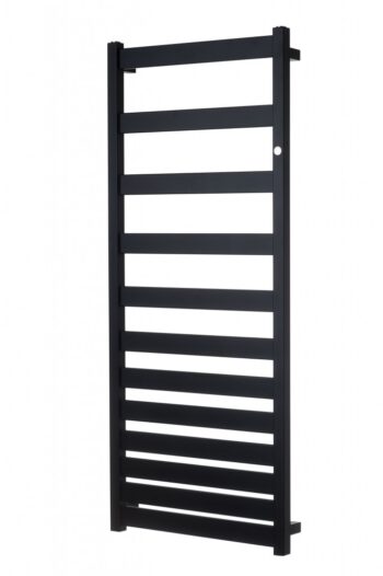 Instalprojekt - Kúpeľňový radiátor Belt - Pripojenie radiátora - Spodná pripojenie, Radiátory - Farebné prevedenie HL - Čierna, Rozmer radiátora HL - 500 × 1573 mm, výkon 581 W RADBEL501631