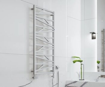 Instalprojekt - Kúpeľňový radiátor TRICK - Pripojenie radiátora - Spodná pripojenie, Radiátory - Farebné prevedenie HL - Biela, Rozmer radiátora HL - 530 × 1847 mm, výkon 848 W RADTRK501835