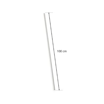 Ivela LKM kryt koľajnice, biely, dĺžka 100 cm