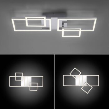 Iven LED stropné svietidlo, oceľ, 32,4x30cm