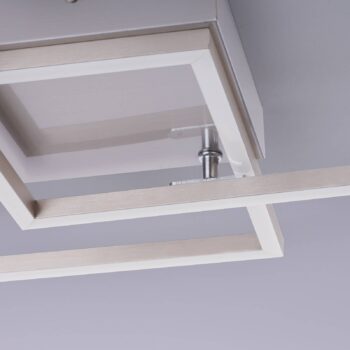 Iven LED stropné svietidlo, oceľ, 35,9x35,9cm