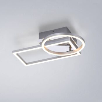 Iven LED stropné svietidlo, oceľ, 37x26cm
