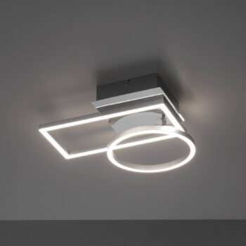 Iven LED stropné svietidlo, oceľ, 37x26cm