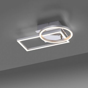 Iven LED stropné svietidlo, oceľ, 37x26cm