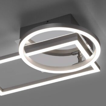 Iven LED stropné svietidlo, oceľ, 37x26cm