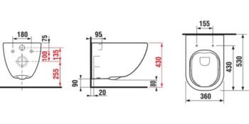 JIKA - Mio Závesné WC, Rimless, biela H8207140000001