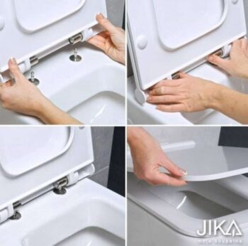 JIKA - Pure WC doska Slim s poklopom, SoftClose, biela H8934223000631