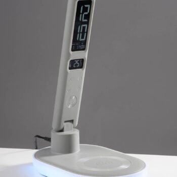 JUST LIGHT. LED stolná lampa Tina, ABS, CCT, RGB, biela