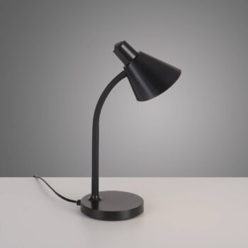 JUST LIGHT. LED stolová lampa Pixie, plast, čierna