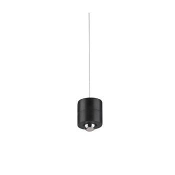 JUST LIGHT. LED závesné svietidlo Attach, čierne, železo