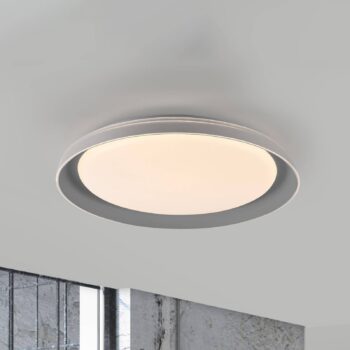 JUST LIGHT. Sati LED stropné svietidlo, plast, sivá