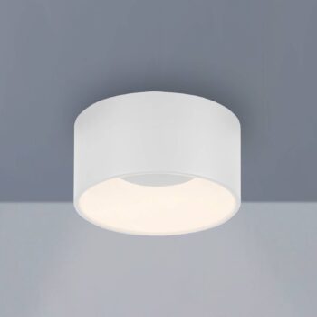 JUST LIGHT. Stropné LED svietidlo Tanika, biele, Ø 16 cm, stmievateľné