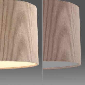 JUST LIGHT. Zelené závesné svetlo Duro, textil, béžová farba