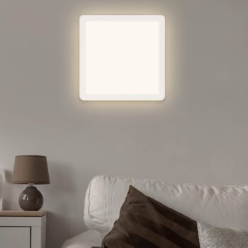 Jali Square LED panel, biely, 29,2 cm, plast, 2 700 K