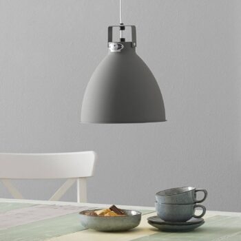 Jieldé Augustin A240 závesná lampa, sivá matná