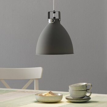 Jieldé Augustin A240 závesná lampa, sivá matná