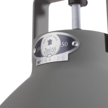 Jieldé Augustin A240 závesná lampa, sivá matná