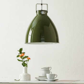 Jieldé Augustin A360 závesná lampa lesklá olivová