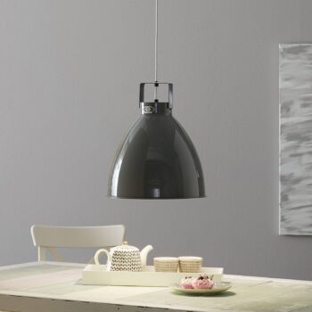 Jieldé Augustin A360 závesná lampa lesklá sivá