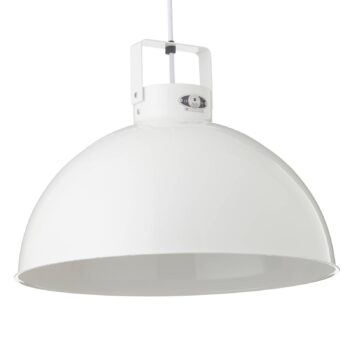 Jieldé Dante D450 závesná lampa, biela, Ø 45 cm