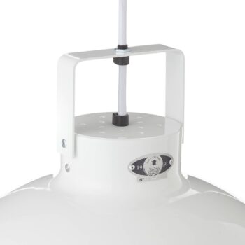 Jieldé Dante D450 závesná lampa, biela, Ø 45 cm