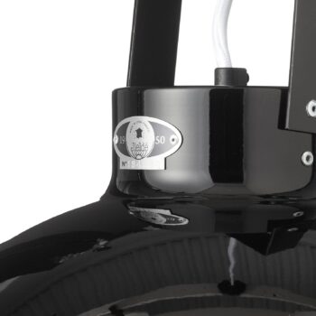 Jieldé Dante D450 závesná lampa, čierna, Ø 45 cm