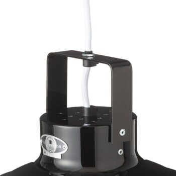 Jieldé Dante D450 závesná lampa, čierna, Ø 45 cm