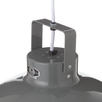 Jieldé Dante D450 závesná lampa, sivá, Ø 45 cm