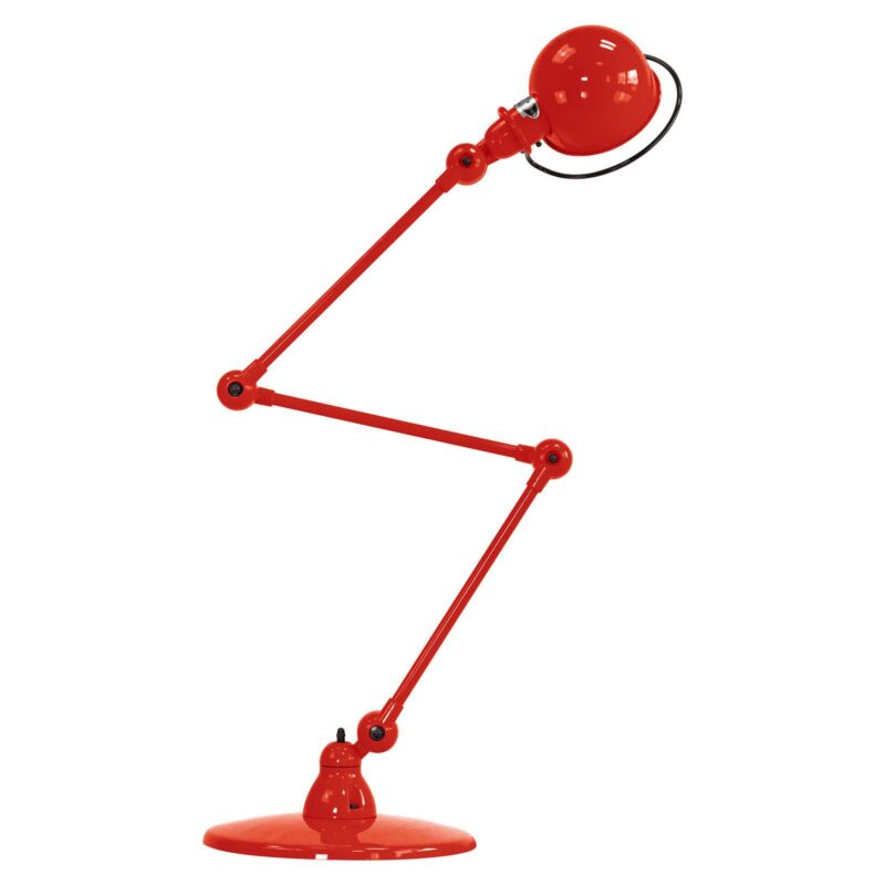 Jieldé Loft D9403 kĺbová stojaca lampa červená Jieldé Loft D9403 kĺbová stojaca lampa červená