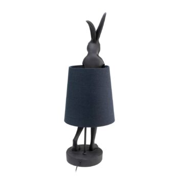 KARE Animal Rabbit lampa čierna/vnútri strieborná