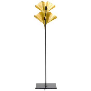 KARE Gingko Due stojaca lampa so zlatými listami