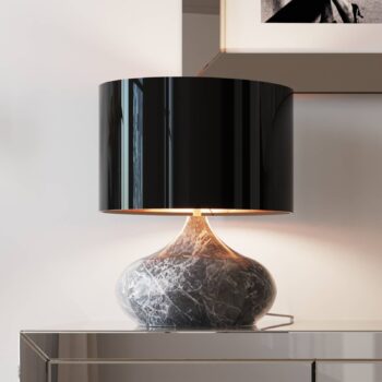 KARE Mamo Deluxe stolová lampa, sivá