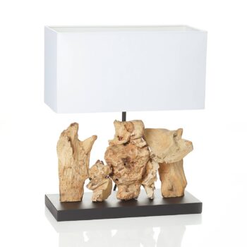 KARE Nature Vertikálny podstavec stolovej lampy z naplaveného dreva