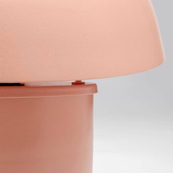 KARE Stolná lampa Mushroom, oranžová, oceľ, výška 27 cm
