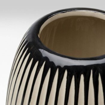 KARE Váza Calabria, modrá/béžová, porcelán, ručná výroba