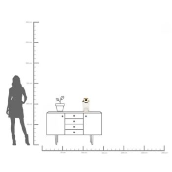 KARE Váza LA Noble, výška 30 cm, sklo, zlatá/čierna, ručná výroba
