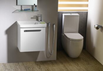 KERASAN - FLO WC kombi misa 36x60cm, spodný/zadný odpad, biela 311701