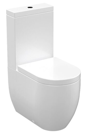 KERASAN - FLO WC kombi misa 36x60cm, spodný/zadný odpad, biela 311701