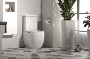 KERASAN - FLO WC kombi, spodný/zadný odpad, biela WCSET11-FLO