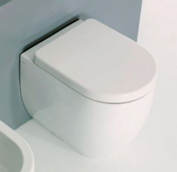 KERASAN - FLO WC misa 36x51,5cm, spodný/zadný odpad, biela 311601