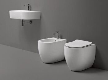 KERASAN - FLO WC misa 36x51,5cm, spodný/zadný odpad, biela 311601