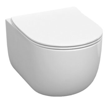 KERASAN - FLO závesná WC misa, Rimless, 37x54cm, biela 311101