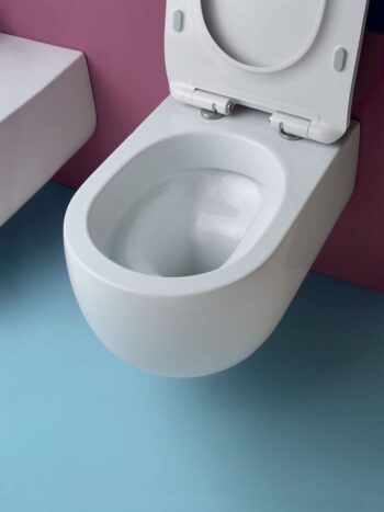 KERASAN - FLO závesná WC misa, Rimless, 37x54cm, biela 311101