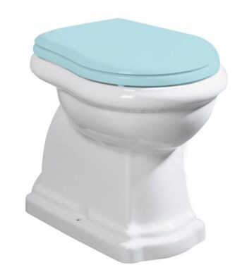 KERASAN - RETRO WC misa 38,5x59cm, zadný odpad, biela 101101