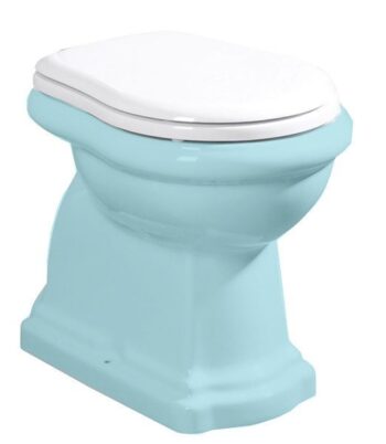 KERASAN - RETRO WC sedátko, biela/chróm 109001