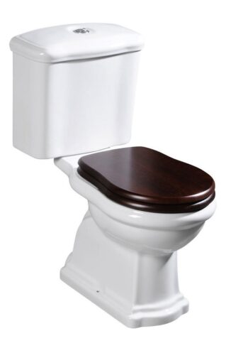KERASAN - RETRO WC sedátko, orech/chróm 109040