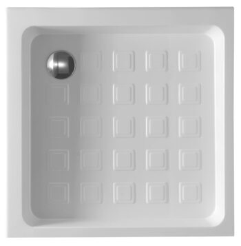 KERASAN - RETRO keramická sprchová vanička, štvorec 90x90x20cm, biela 133801