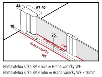 KERMI - Cada XS strieborná lesk Dvojkrídlové kývne dvere 850/2000 číre sklo s CadaClean CKPTD08520VPK CKPTD08520VPK