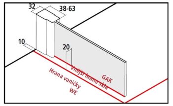 KERMI - Cada XS strieborná lesk Walk-in WALL 1000/2000 číre sklo s CadaClean CKTWF10020VPK CKTWF10020VPK